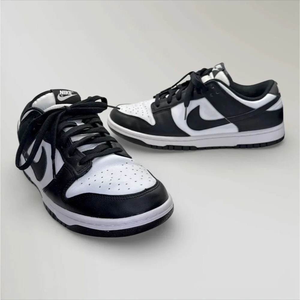 Nike Women's Black and White Low-Top Sneakers
